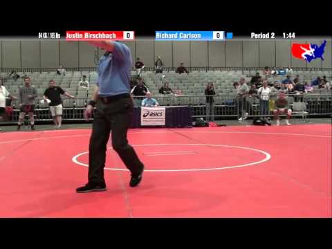 Justin Birschbach vs. Richard Carlson at 2013 Junior Nationals - FILA - FS