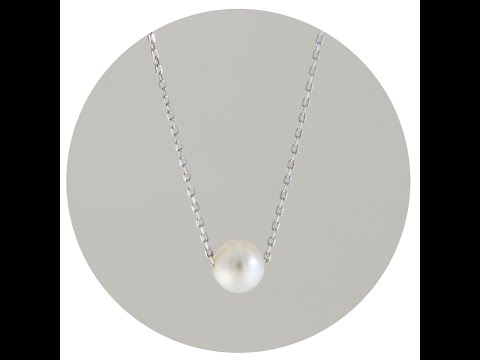 Colier Aur 14 k Perla de Cultura Naturala Incorporata - Eleganta Pura