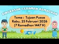 Ringkasan Ceramah Ramadhan Rabu 25 Februari 2026 Mutiara Hati SCTV 7 Ramadhan 1447 H