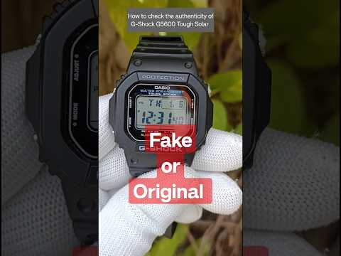 Check Authenticity of Casio G-Shock G-5600UE Tough Solar (G1166) #casio #casiodigital #shorts #short