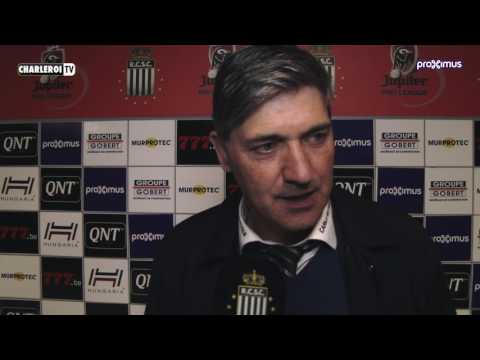 Felice Mazzu après R.Charleroi S.C - Club Brugge KV  #PO1