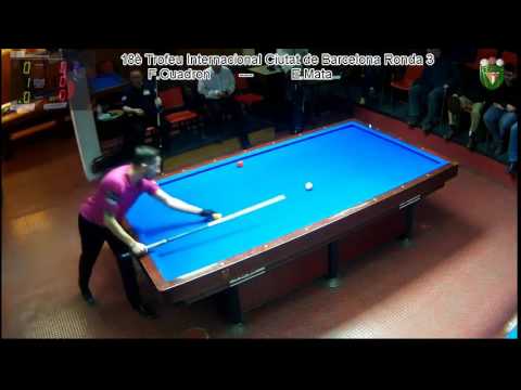 18è Trofeu InternacionalCiutat de Barcelona Billar a 3 Bandes Ronda 3 F.Cuadron vs E.Mata