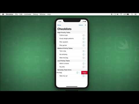 App Overview Beginning Table Views with Xcode 10 iOS 12 Swift 4 2 raywenderlich com