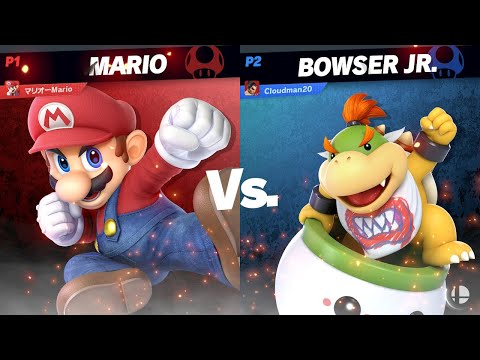 Super Smash Bros Ultimate MarioRyu (Mario) vs Cloudman20 (Bowser Jr)