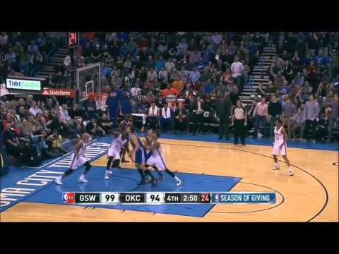 Serge Ibaka vs Golden State Warriors 2013.11.29