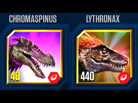 CHROMASPINUS VS LYTHRONAX | JURASSIC WORLD THE GAME