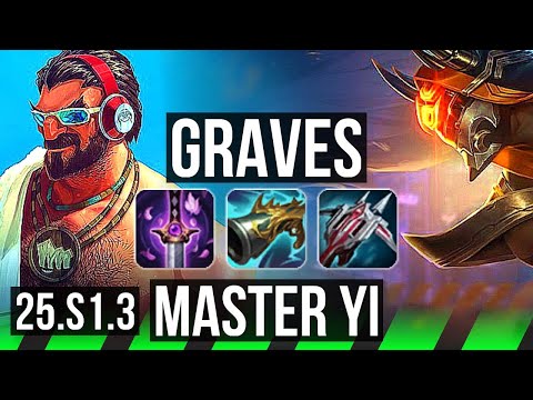 GRAVES vs MASTER YI (JGL) | 14/2/6, Legendary | EUNE Master | 25.S1.3