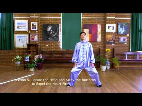 Ba Duan Jin Qi Gong Front View with Instructions