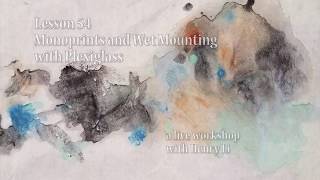 Lesson 54 Part 1-1 Monoprinting Techniques with Plexiglass for  Landscape
