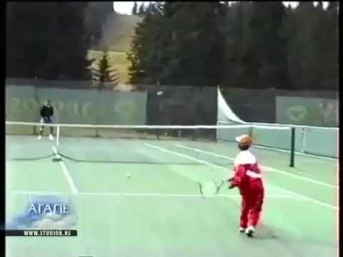 Novak Djokovic   at the age of 6 years and a half