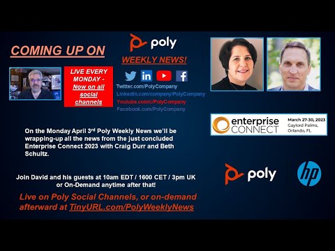 #PolyWeeklyNews for April 3rd - Enterprise Connect Wrap-Up