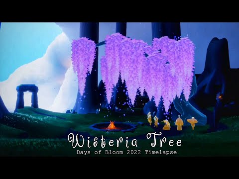 Sky:Children of The Light-Wisteria Tree[Days of Bloom 2022 Farewell Timelapse]