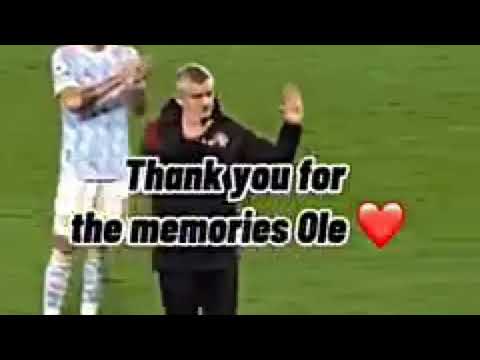 Thank you Ole Gunnar Solskjaer
