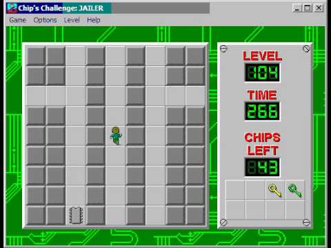 Chip's Challenge 1 Level 104 (Jailer) - 235 seconds