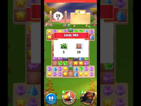 Angry Birds Match level 482 & 483