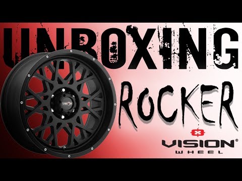 Vision Rocker 20x12 -51 Satin Black Wheel Rim Unboxing
