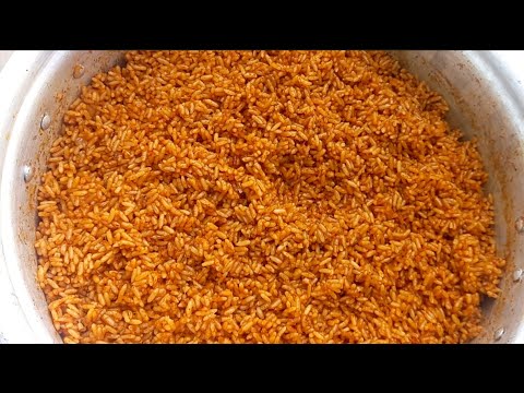 HOW WE MADE SMOKY PARTY JOLLOF RICE AN AFRICAN VILLAGE #jollofrice #ghanajollof #northernghana