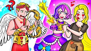 [🐾paper dolls🐾] Rich vs Poor Rapunzel Fall in Love with Angel  | Rapunzel Family 놀이 종이