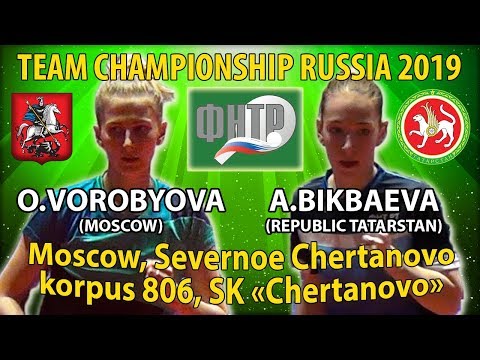 ЭМОЦИИ BIKBAEVA - VOROBYOVA #RUSSIAN #Team #Championships #tabletennis #настольныйтеннис