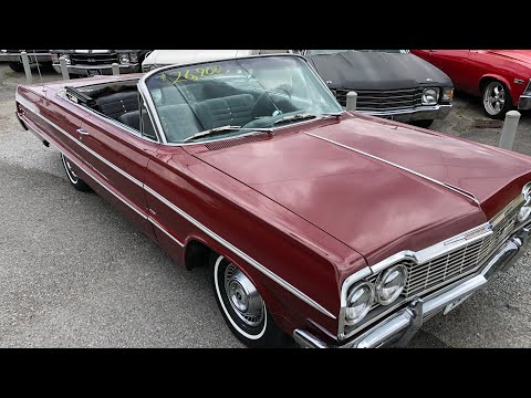 “SOLD” Test Drive 1964 Impala Convertible $26,900