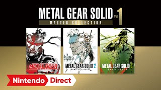 Nintendo Metal Gear Solid Master Collection Vol 1 llega el 24/10 anuncio