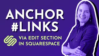 NEW 2025: Anchor Link Sections (No Code Block) | Squarespace
