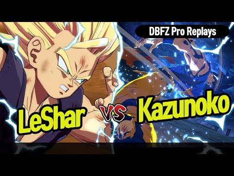 【DBFZ】 Kazunoko vs LeShar, I want to see their offline games 【DBFZ Pro Replays】
