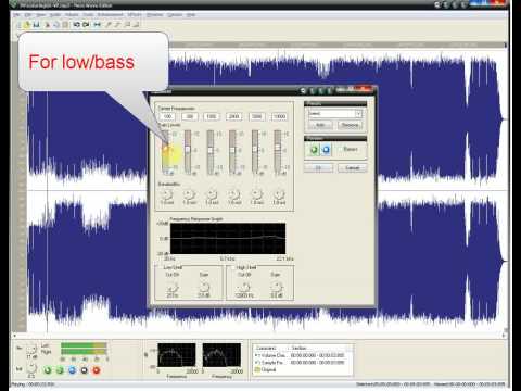 How to edit  song use nero wav editor
