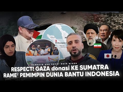 Warga GAZA DONASI untuk Sumatera! “Jepang-Iran ikut bantu” Solidritas Dunia peduli INDONESIA