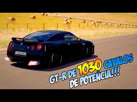 Acelerando Um Nissan GT-R De 1030CV No Forza Horizon 3 GoPro - Esse Carro Ta Muito Forte 😎