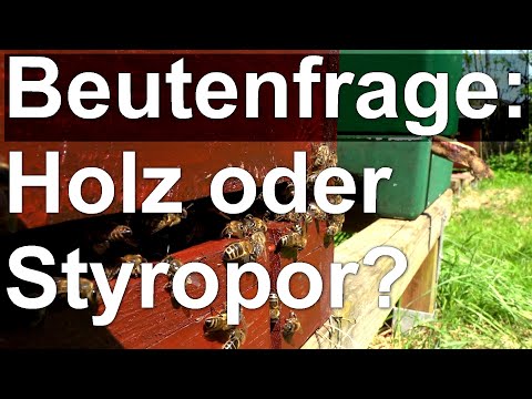 Die beste Beute Holz oder Styropor? Dadant, DN, Segeberger, Wahl der Bienen-Beute