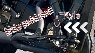 Indian Challenger Rear brake pedal adjustment
