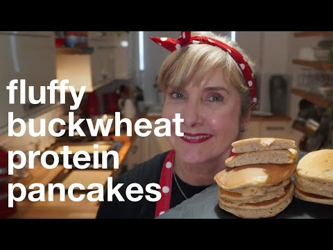 Fluffy Buckwheat Protein Pancakes: Gluten-free pancakes