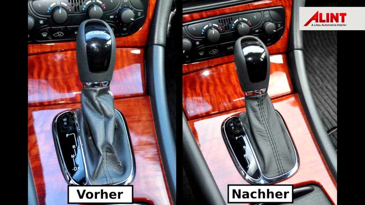 Ltd-Automatik Schaltsack Für Mercedes C-Klasse W203 W209 - Lederschutz Für Schalthebel
