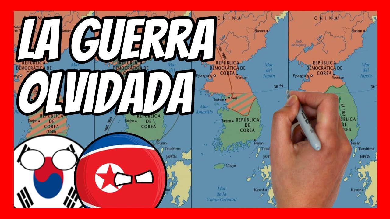 ✅ La GUERRA de COREA en 13 minutos | Corea del Norte VS Corea del Sur