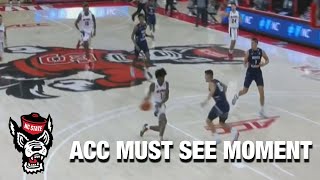 NC State&#39;s Manny Bates&#39; Block Leads To The Sweet And 1 By Dereon Seabron | ACC Must See Moment