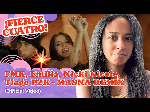 FMK, Emilia, Nicki Nicole, Tiago PZK MASNA REMIX (Official Video) ▷ Reacción !!!