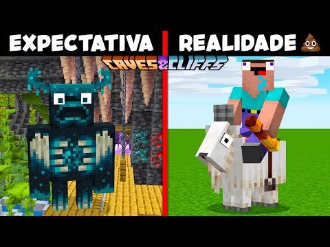 TENTEI JOGAR A NOVA VERSÃO 1.17 DO MINECRAFT (deu ruim)