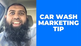 Car Wash Marketing Tip