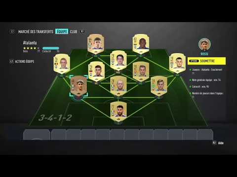 FIFA20 SBC / DCE LIGUE SERIE A TIM - ATALANTA - SOLUTION PAS CHER