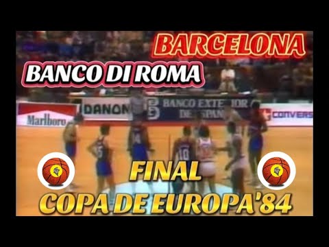 "Banco di Roma VS Barcelona" FINAL COPA EUROPA'84 (29 de Marzo, 1984) en español  