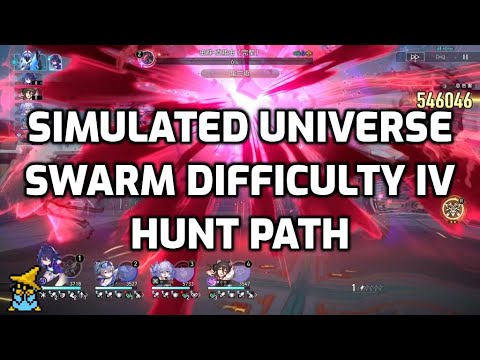 Honkai Star Rail - Simulated Universe Swarm Disaster Difficulty IV (4) Boss - Hunt Path (Seele MVP)