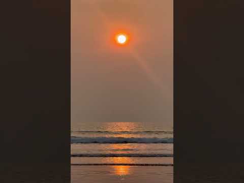 “Serene sunset, where the sky meets the sea"❤️ #kokan #maharashtra #youtubeshortsvideo