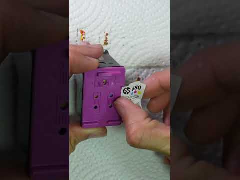 Save money by refilling printer ink cartridge correctly #hpprinter