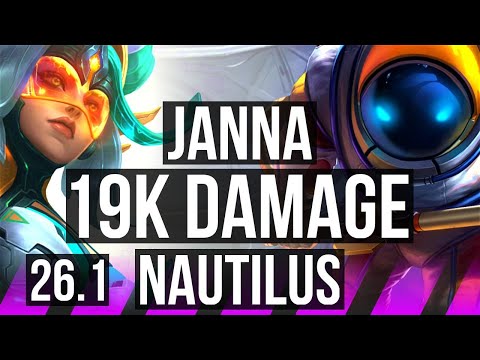 JANNA & Draven vs NAUTILUS & Lucian (SUP) | 19K damage | EUW Diamond | 26.1