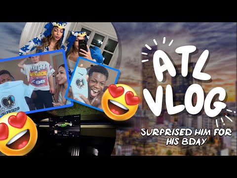 ATL VLOG *ICH HABE IHN ZU SEINEM GEBURTSTAG ÜBERRASCHT 😍👀*