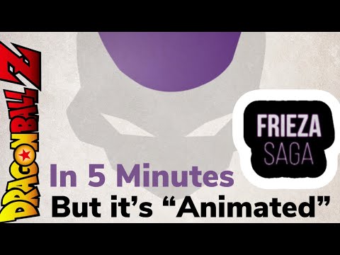 Dragon Ball Z: Frieza Saga in 5 Minutes, but it’s “Animated”