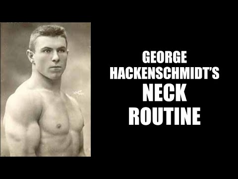 GEORGE HACKENSCHMIDT'S NECK ROUTINE! HOME WORKOUT!!