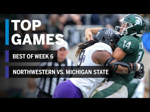 Top Games of 2018: Week 6 | Northwestern Wildcats vs. Michigan State Spartans | B1G Football