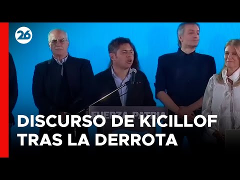 🚨 LIVE - ARGENTINA | Axel Kicillof's speech after the legislative elections